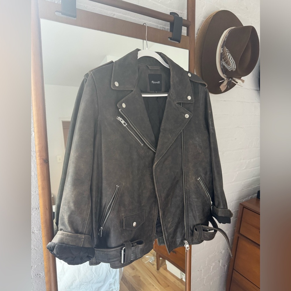 Madewell Oversized Leather Jacket